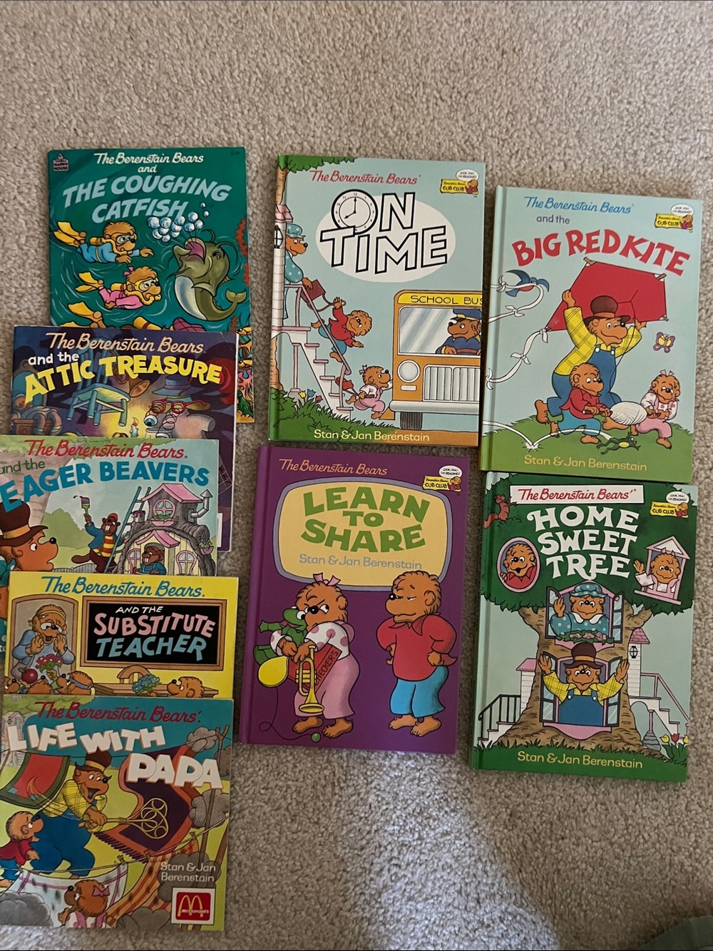 Bundle of Vintage Berenstain Bears Books- lovingly used-SFH